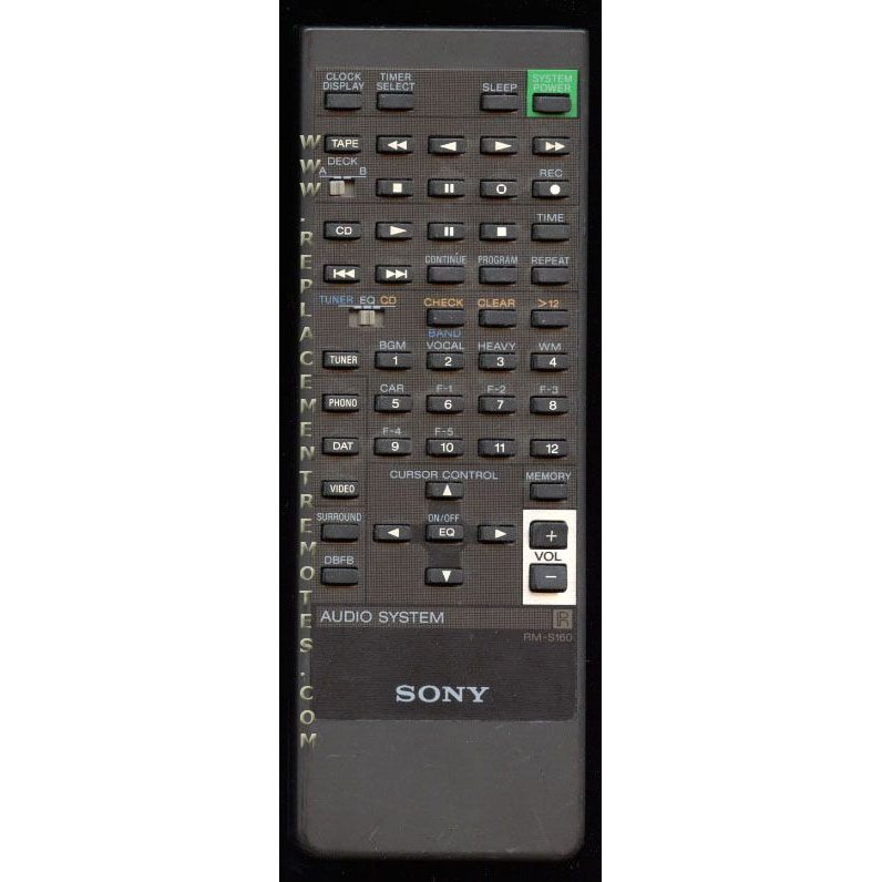 Sony RMS160 Audio Remote Control