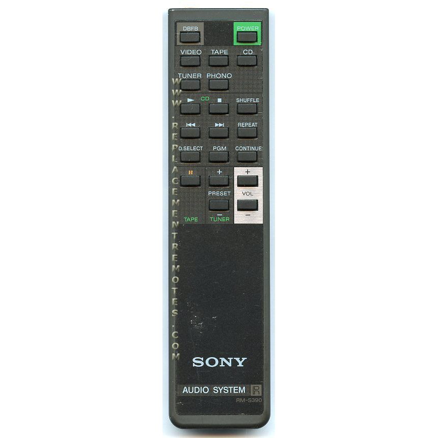 Sony RMS390 Audio Remote Control