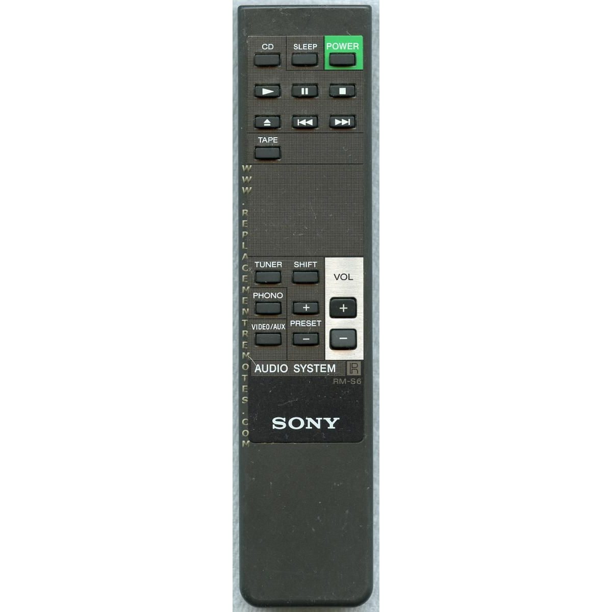 Sony RMS6 Audio Remote Control