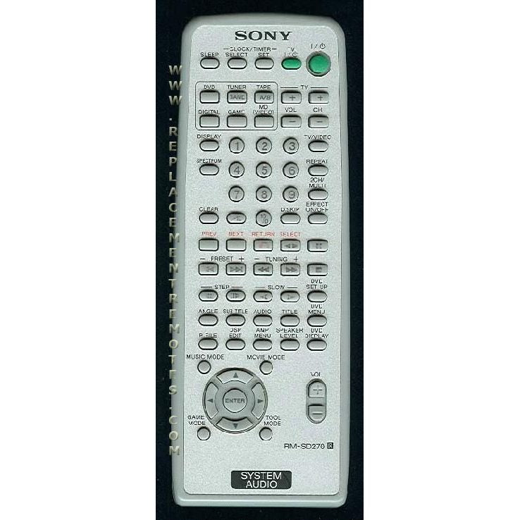 Sony RMSD270 Audio Remote Control