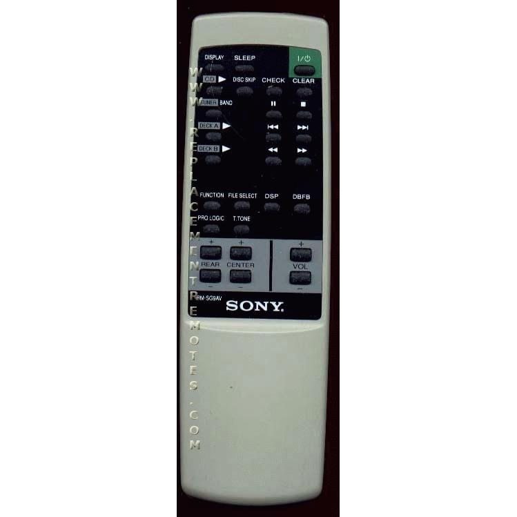 Sony RMSG9AV Audio Remote Control