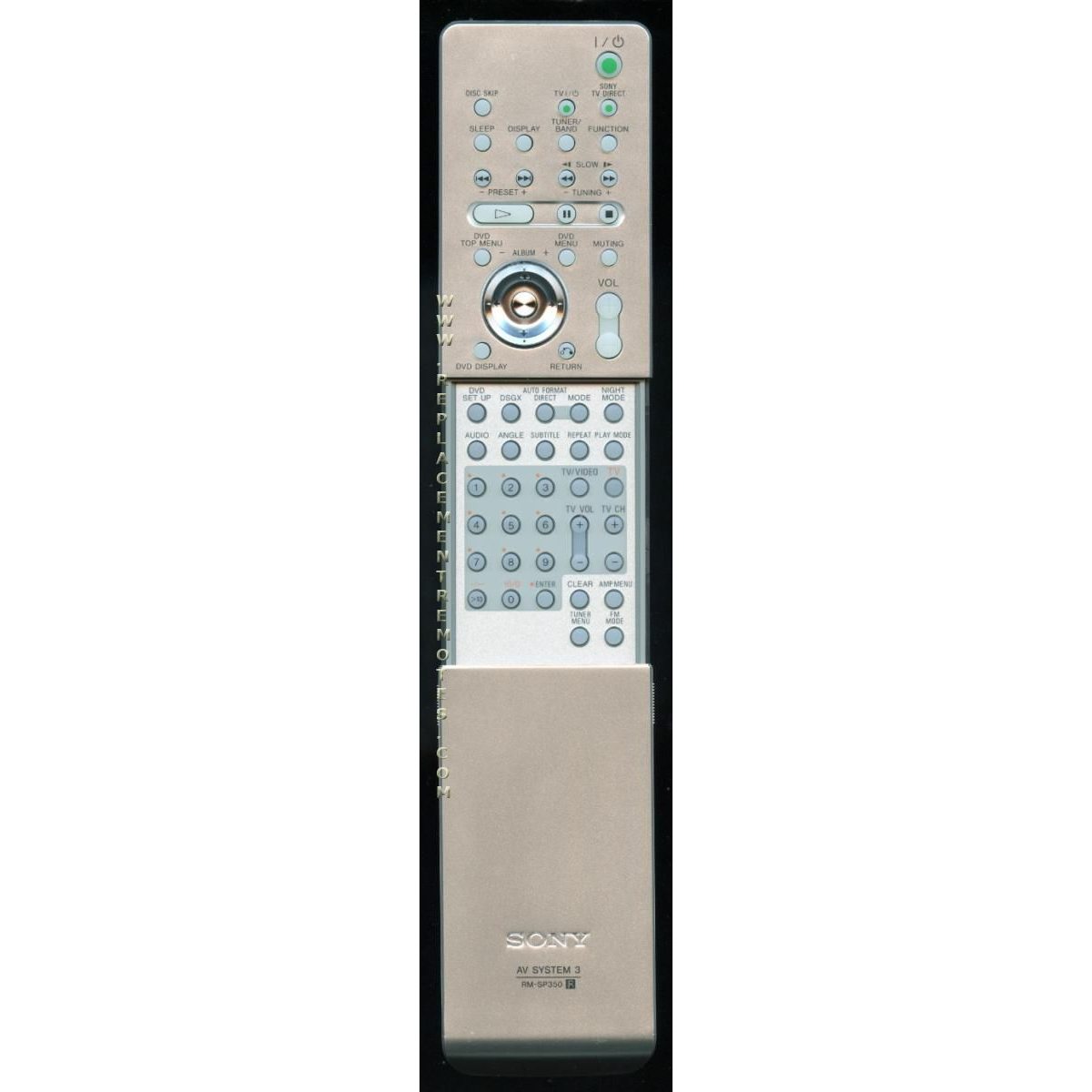 Sony RMSP350 Receiver Remote Control