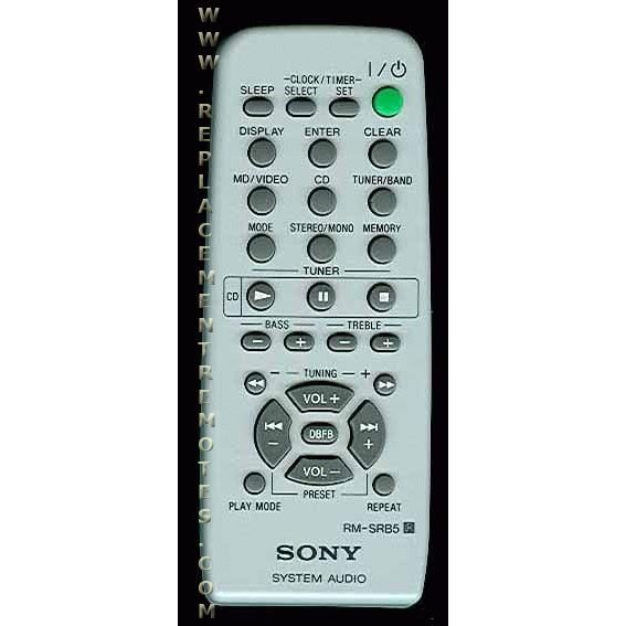 Sony RMSRB5 Audio Remote Control