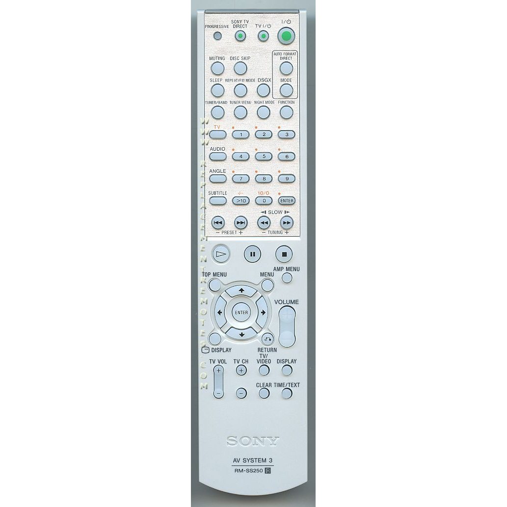 Sony RMSS250 Receiver Remote Control