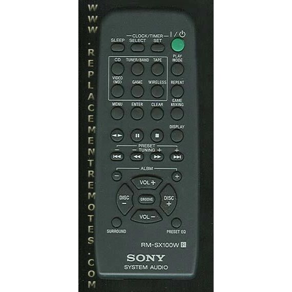 Sony RMSX100W Audio Remote Control