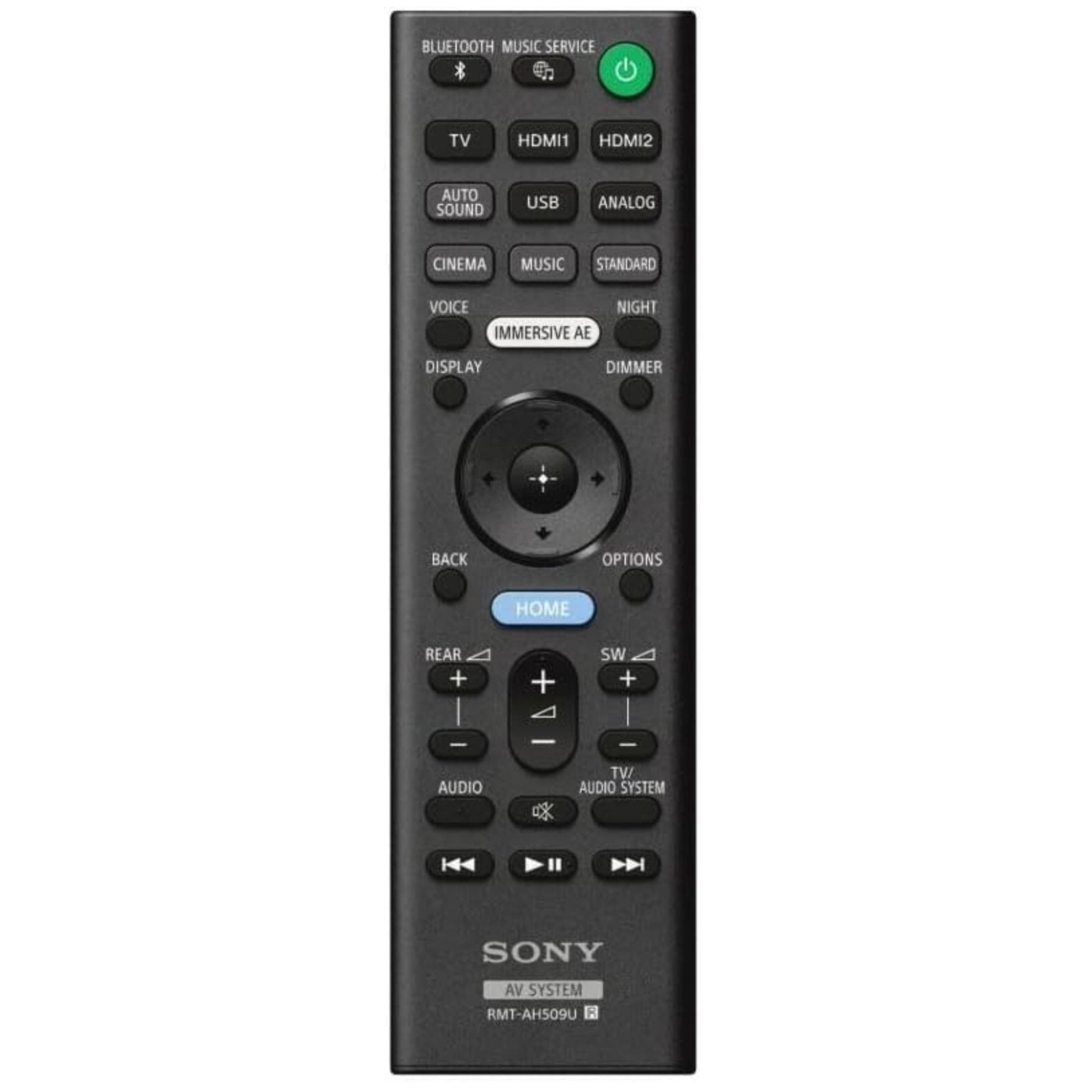 Sony RMTAH509U Sound Bar Remote Control