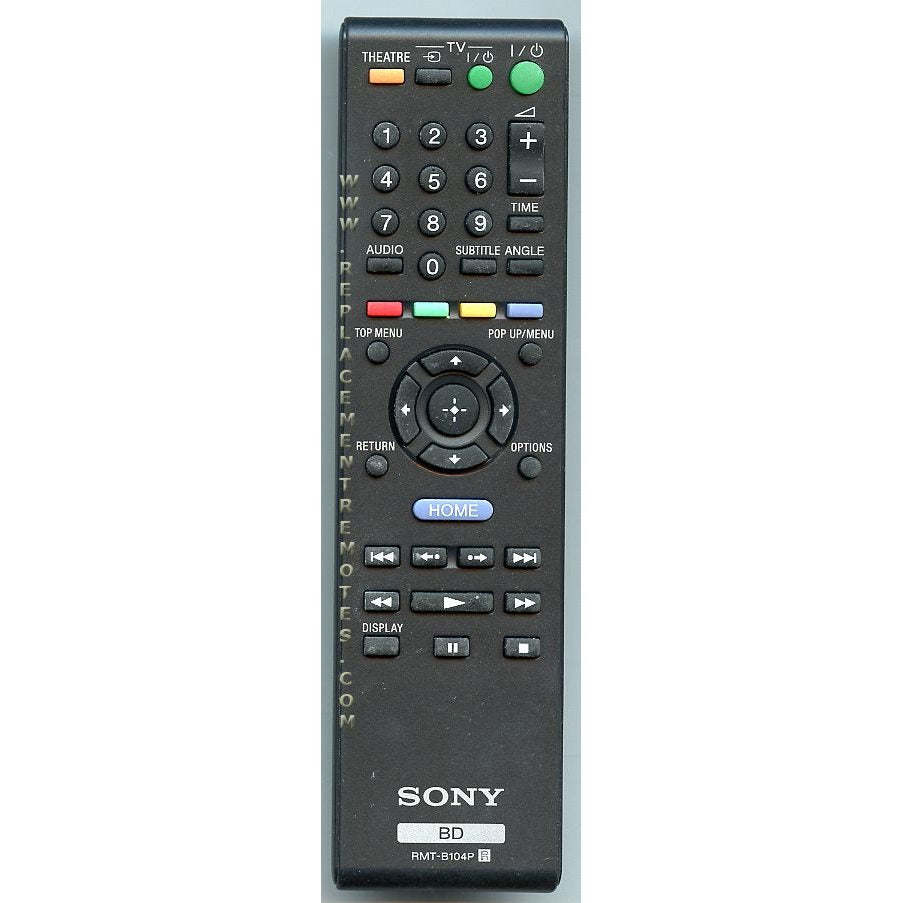 Sony RMTB104P Blu-ray Remote Control