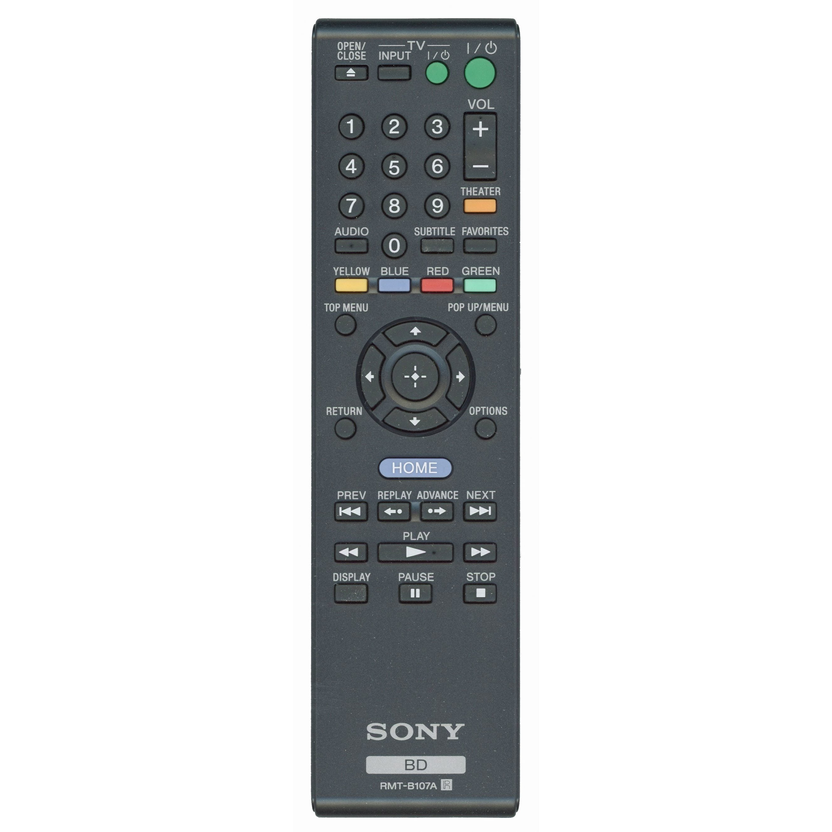 Sony RMTB107A Blu-ray Remote Control