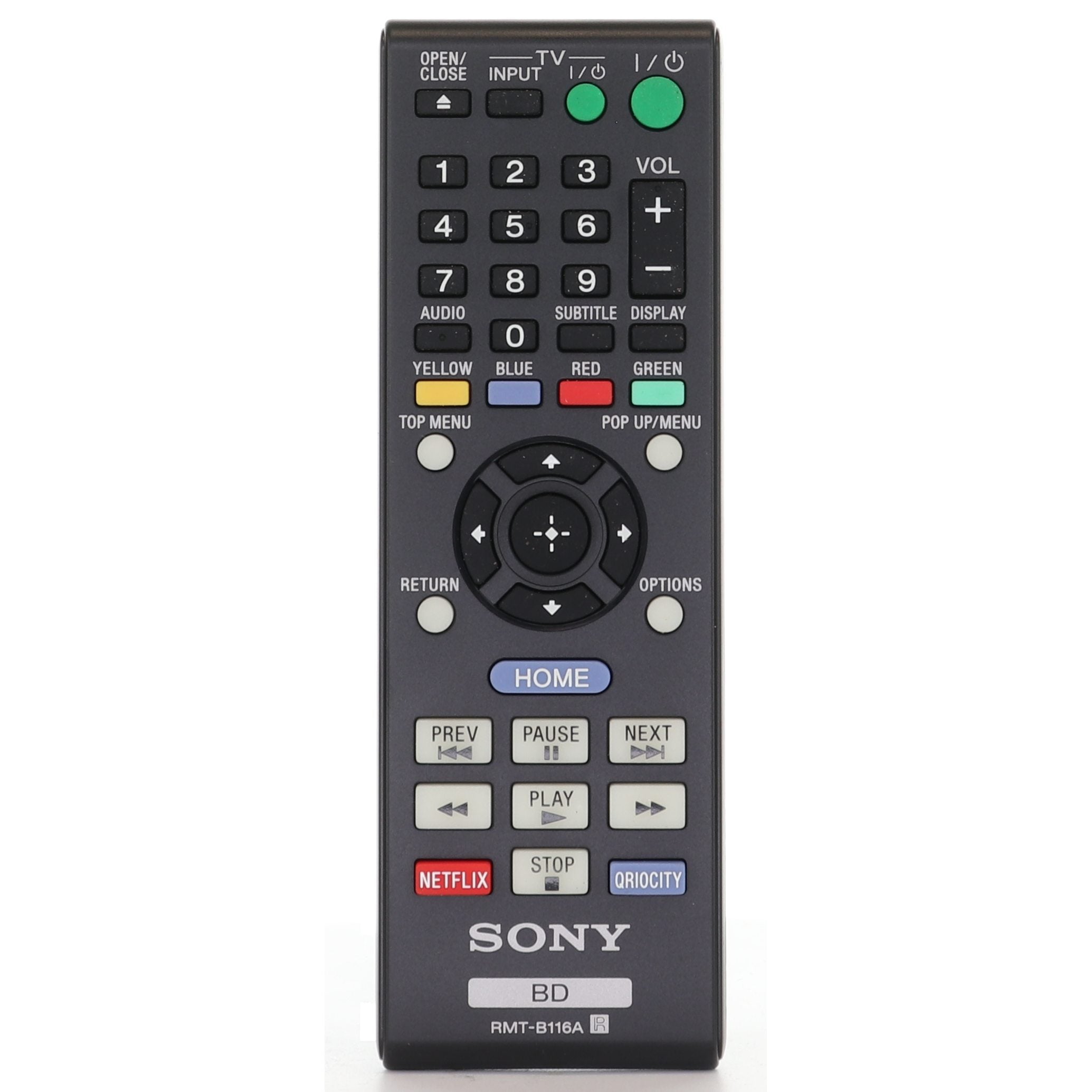 Sony RMTB116A Blu-ray Remote Control