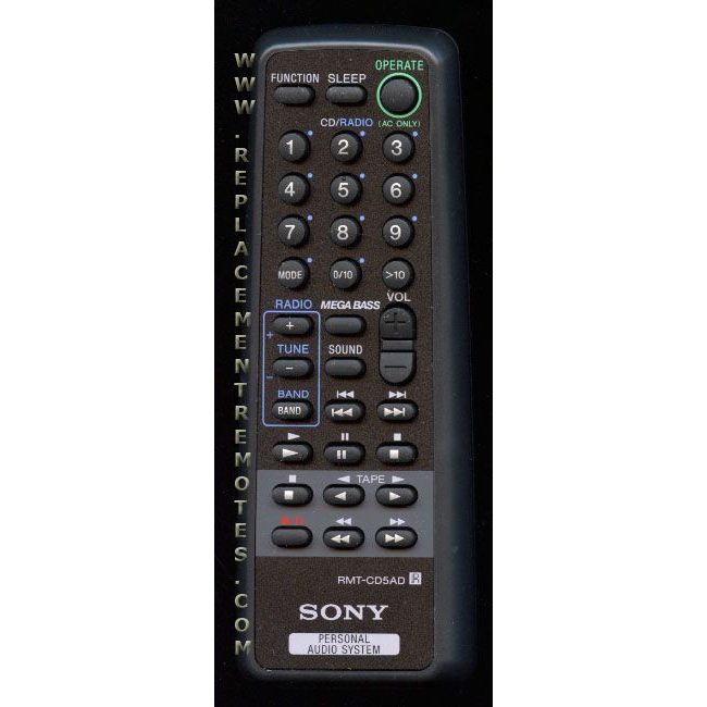 Sony RMTCD5AD Audio Remote Control