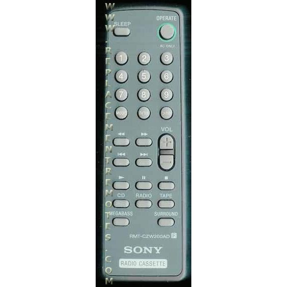 Sony RMTCZW200AD Audio Remote Control