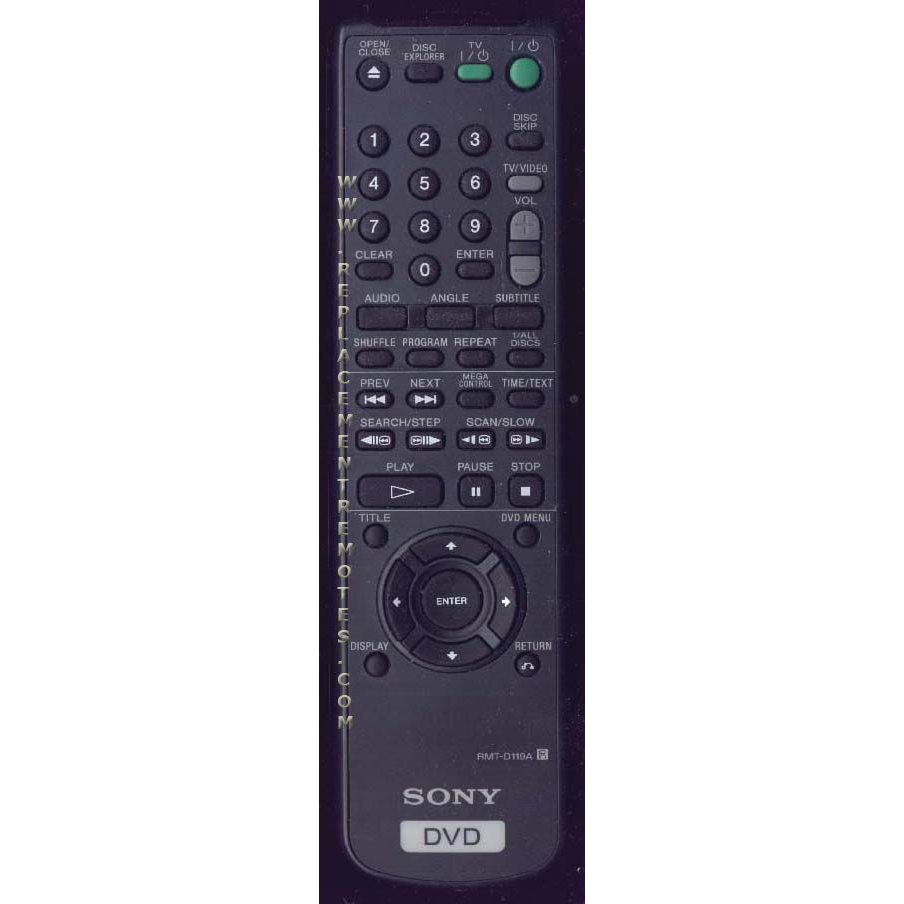 Sony RMTD115A DVD Remote Control