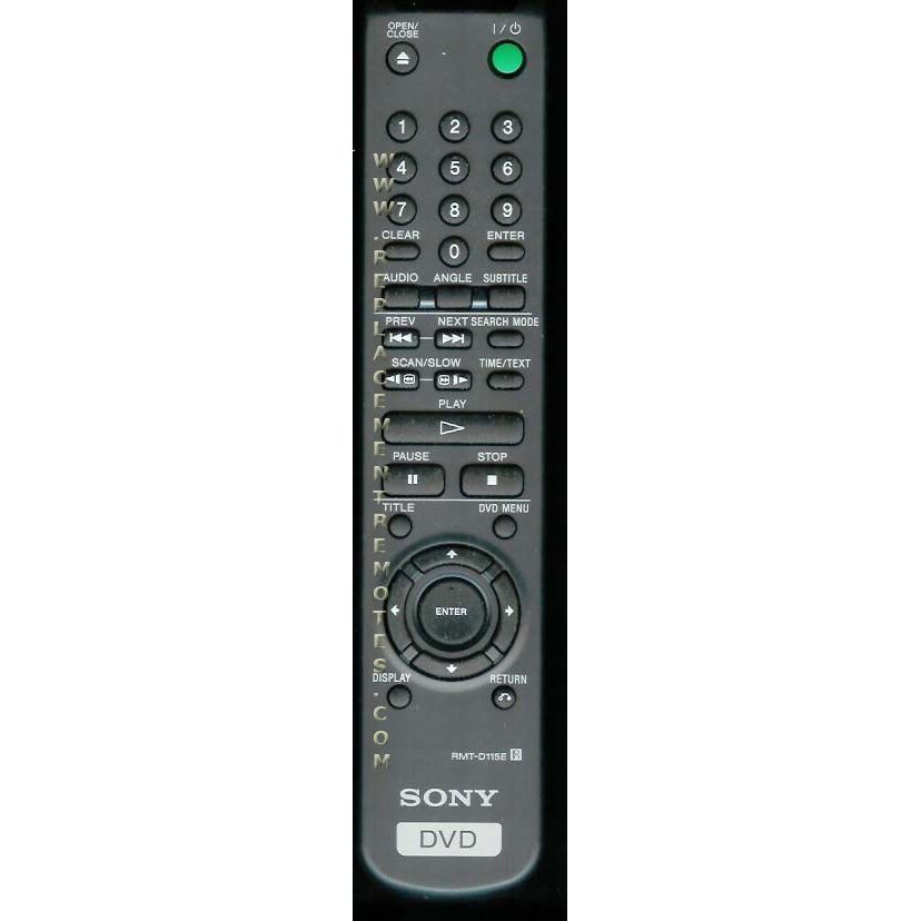 Sony RMTD115E DVD Remote Control