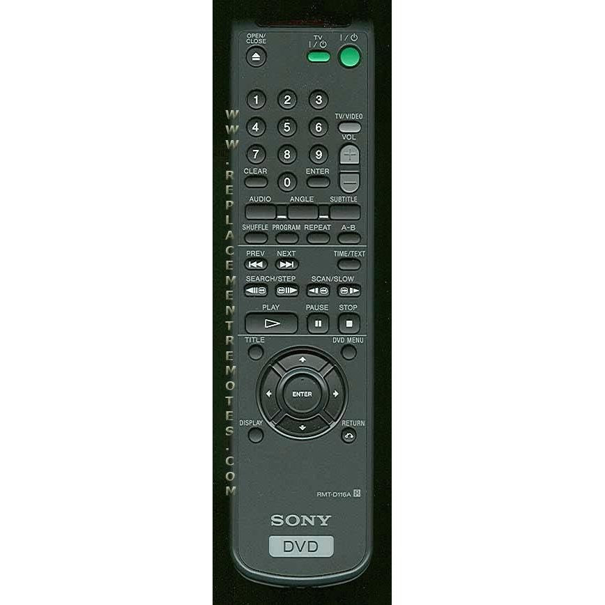 Sony RMTD116A DVD Remote Control