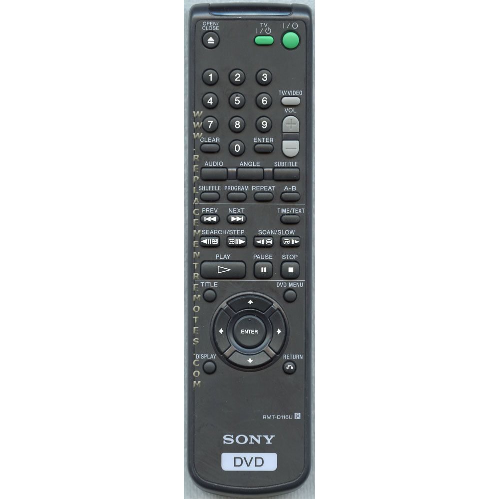 Sony RMTD116U DVD Remote Control