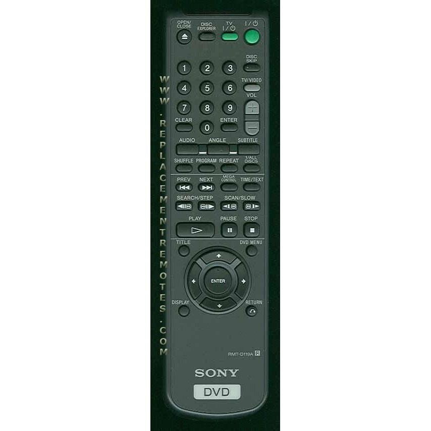 Sony RMTD119A DVD Remote Control