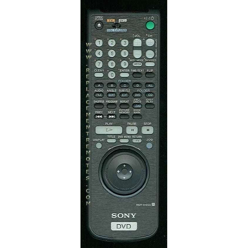 Sony RMTD123A DVD Remote Control