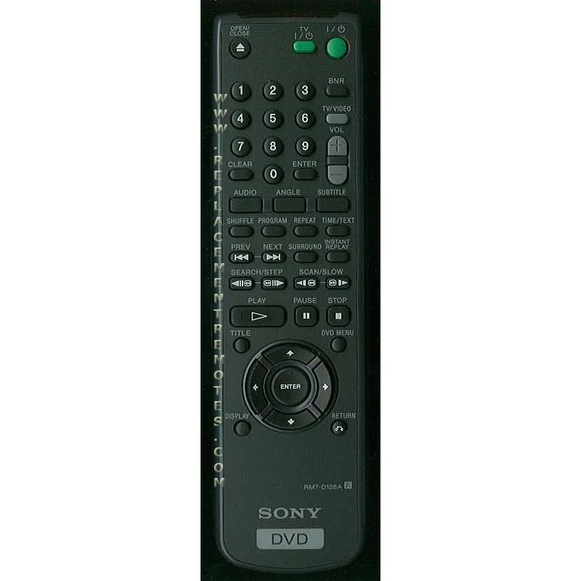 Sony RMTD128A DVD Remote Control