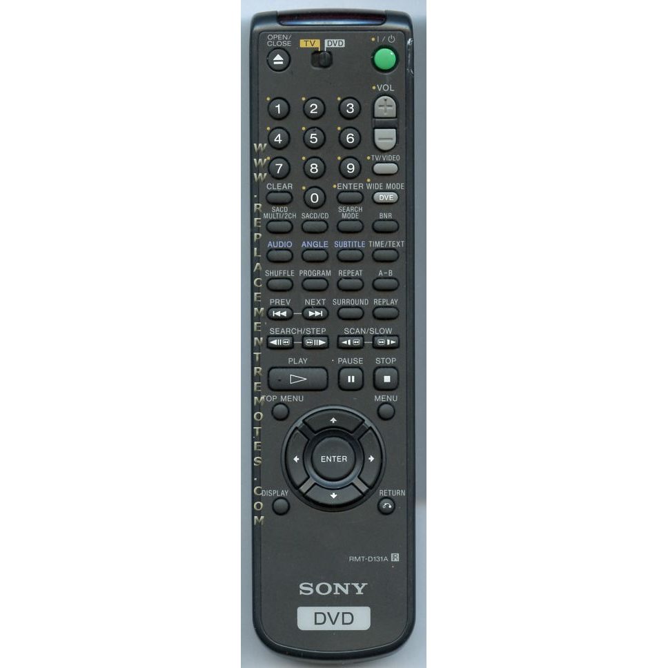 Sony RMTD131A DVD Remote Control