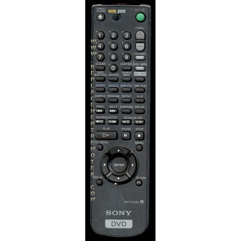 Sony RMTD133A DVD Remote Control