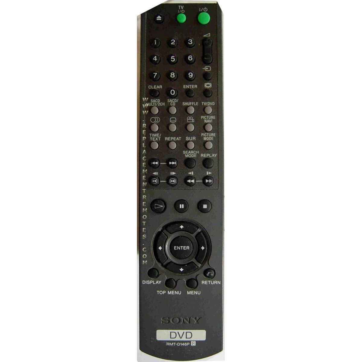 Sony RMTD146P DVD Remote Control