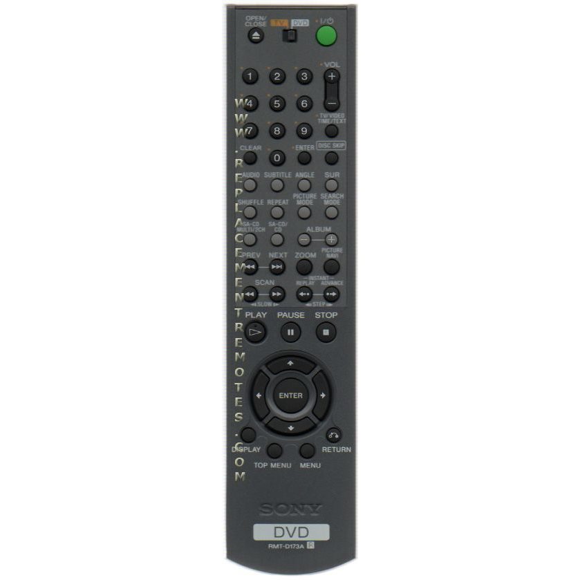 Sony RMTD173A DVD Remote Control