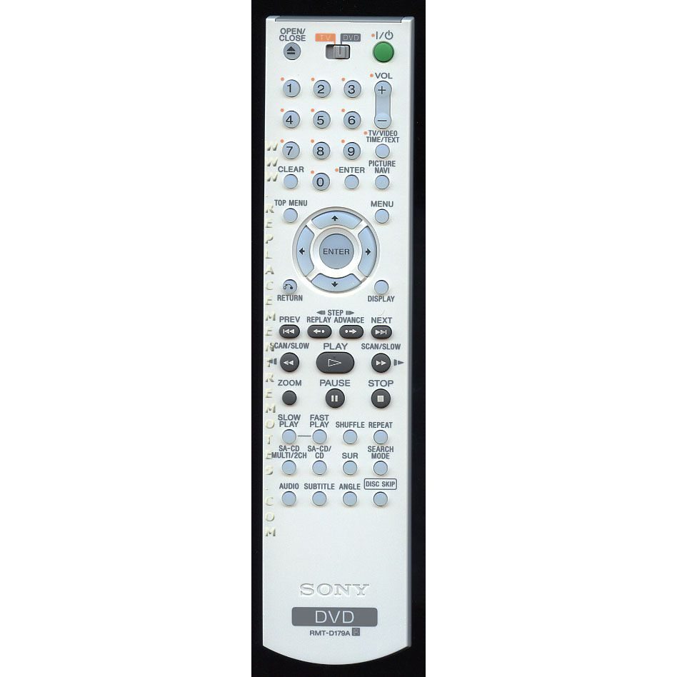 Sony RMTD179A DVD Remote Control