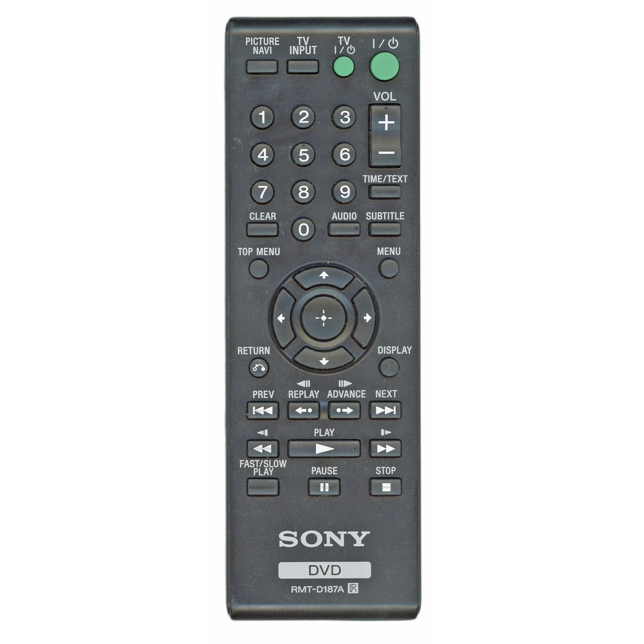 Sony RMTD187A DVD Remote Control