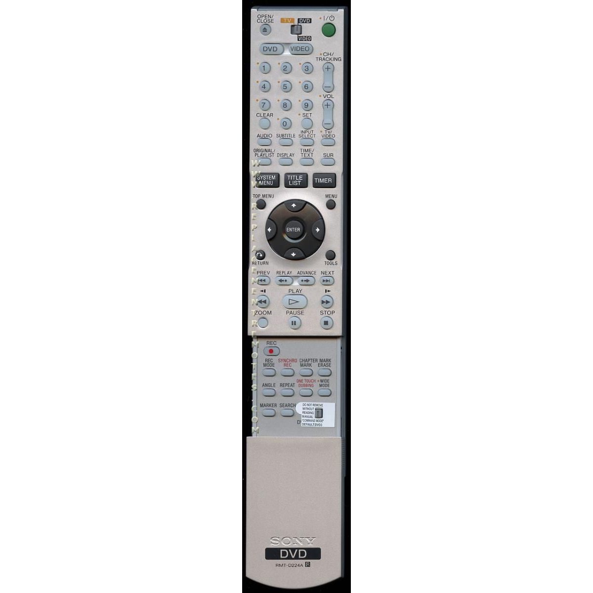 Sony RMTD224A DVD Remote Control