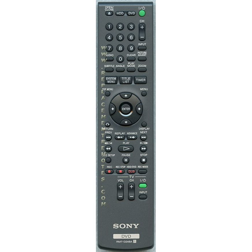 Sony RMTD246A DVD Remote Control