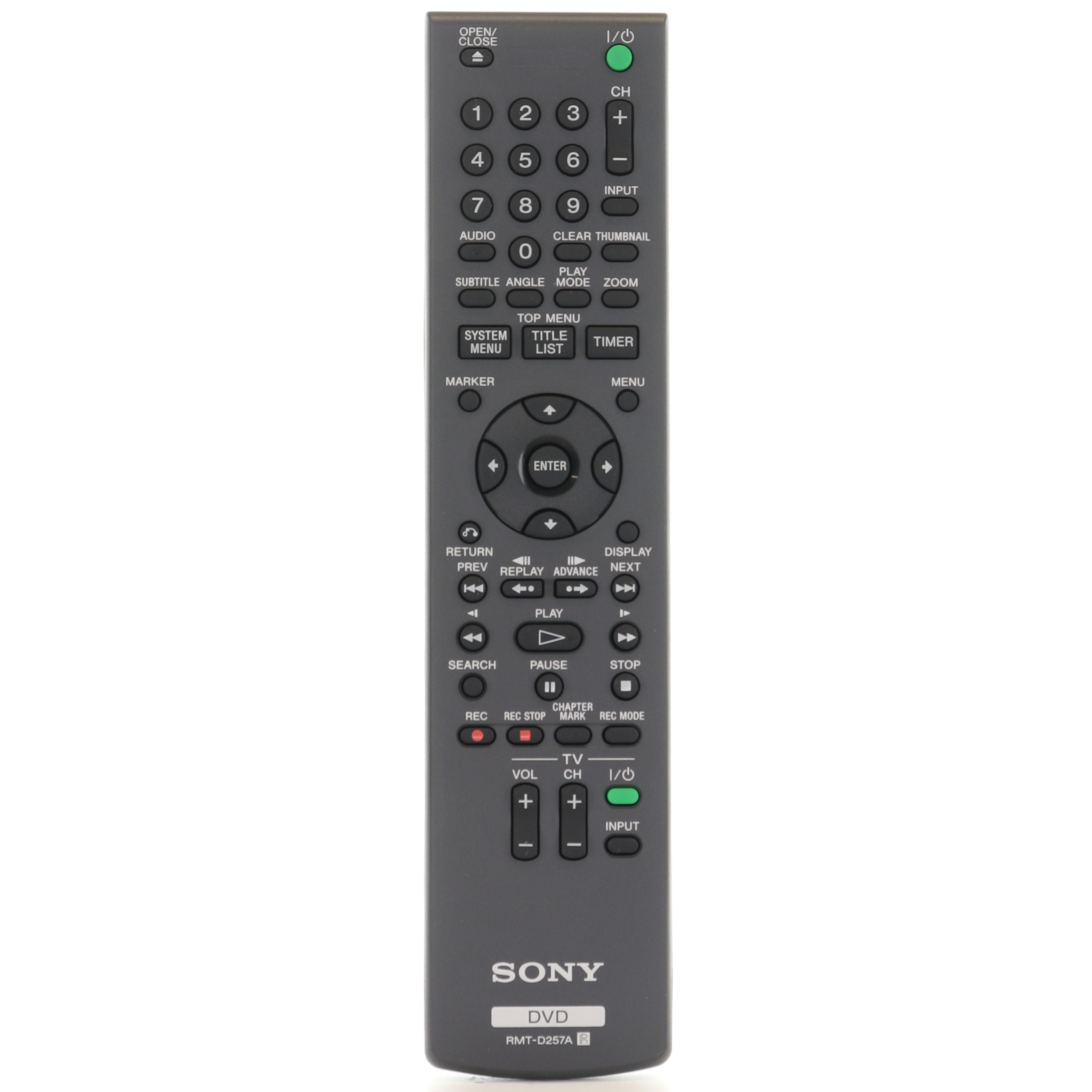 Sony RMTD257A DVD Remote Control