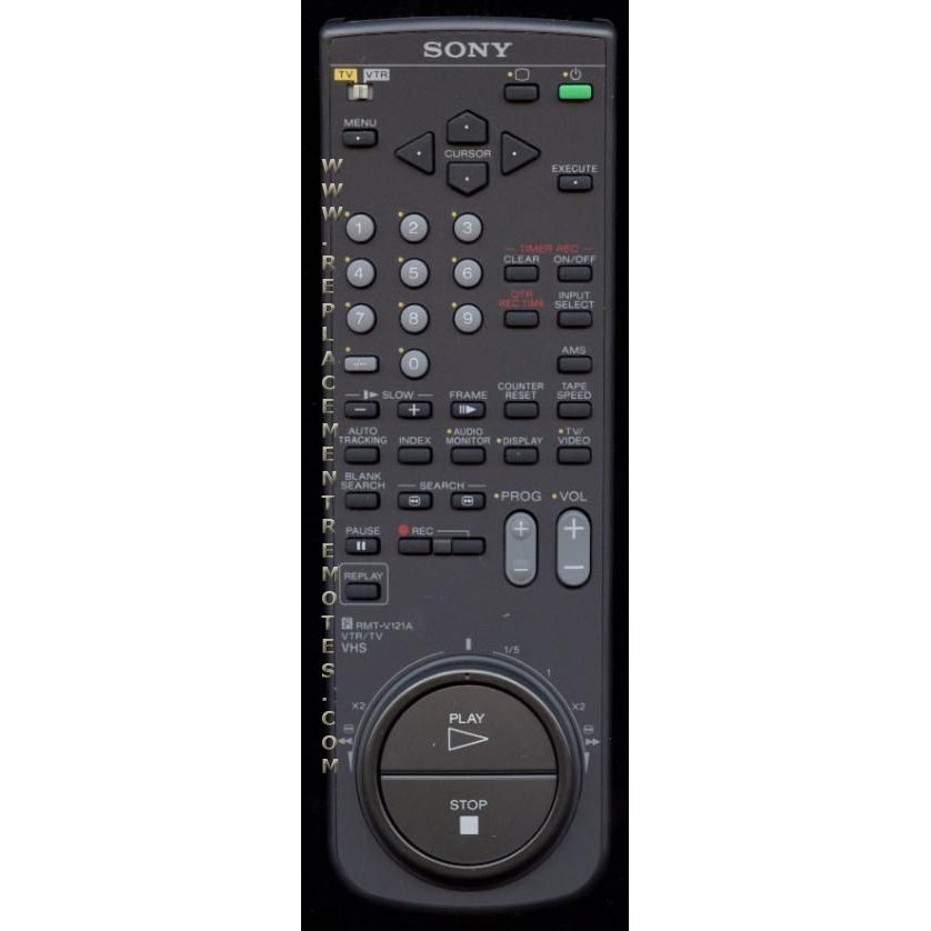 Sony RMTV121A VCR Remote Control