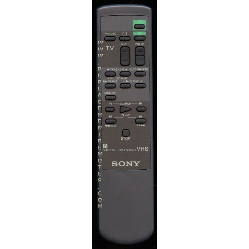 Sony RMTV136H VCR Remote Control