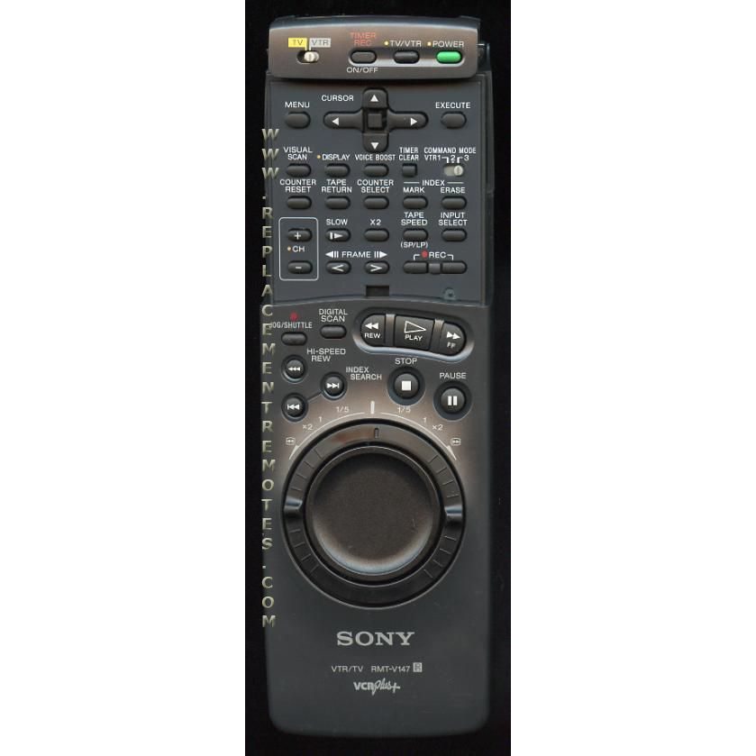 Sony RMTV147 VCR Remote Control