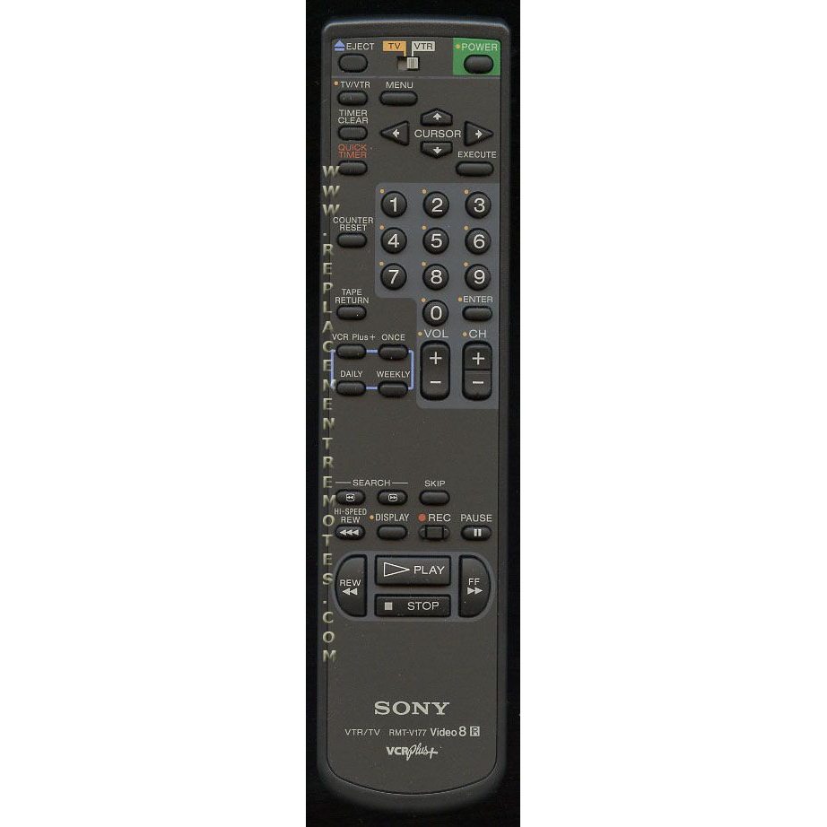 Sony RMTV177 VCR Remote Control