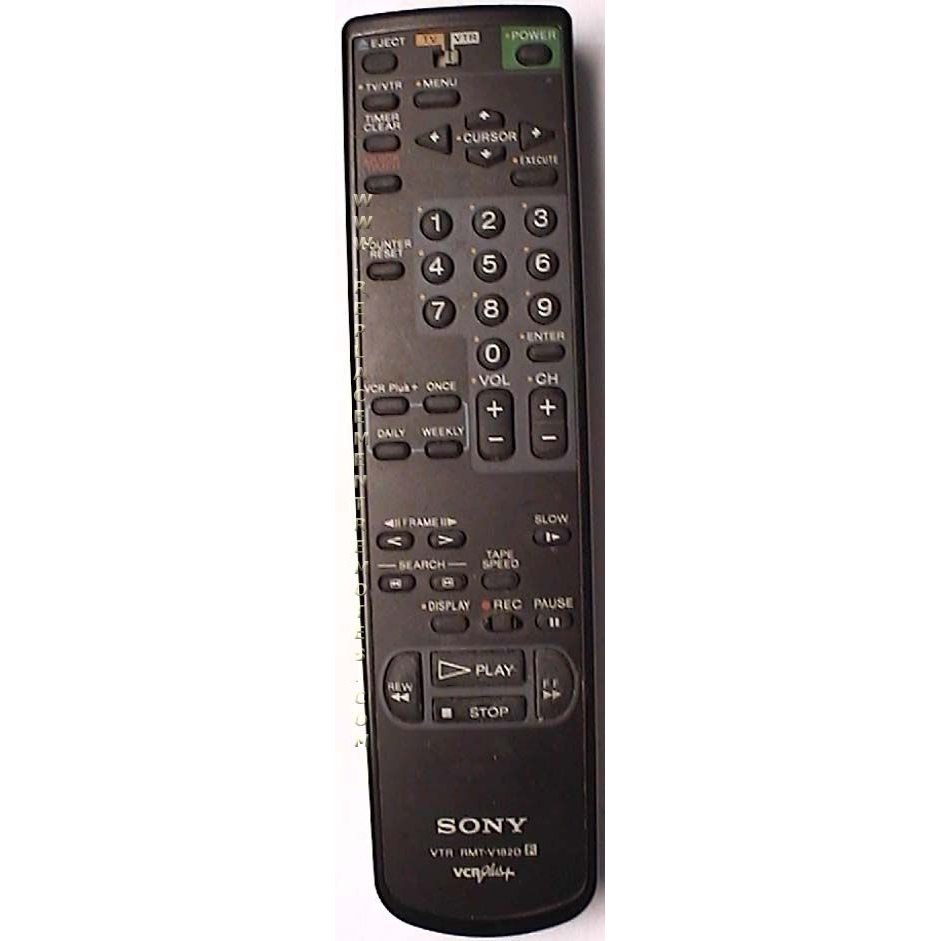 Sony RMTV182D VCR Remote Control