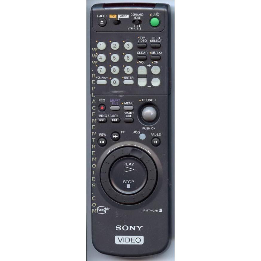 Sony RMTV278 VCR Remote Control