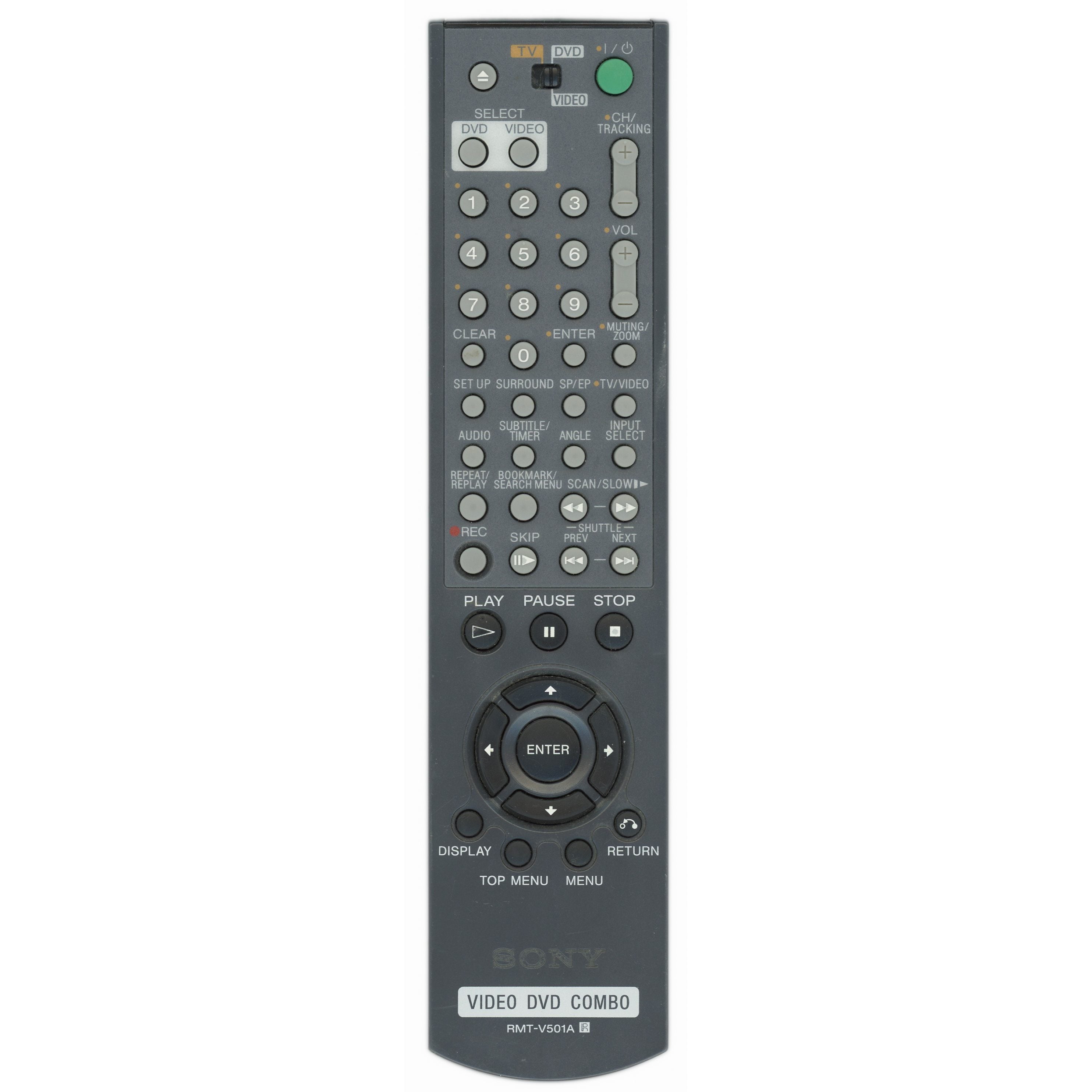 Sony RMTV501A DVD/VCR Remote Control