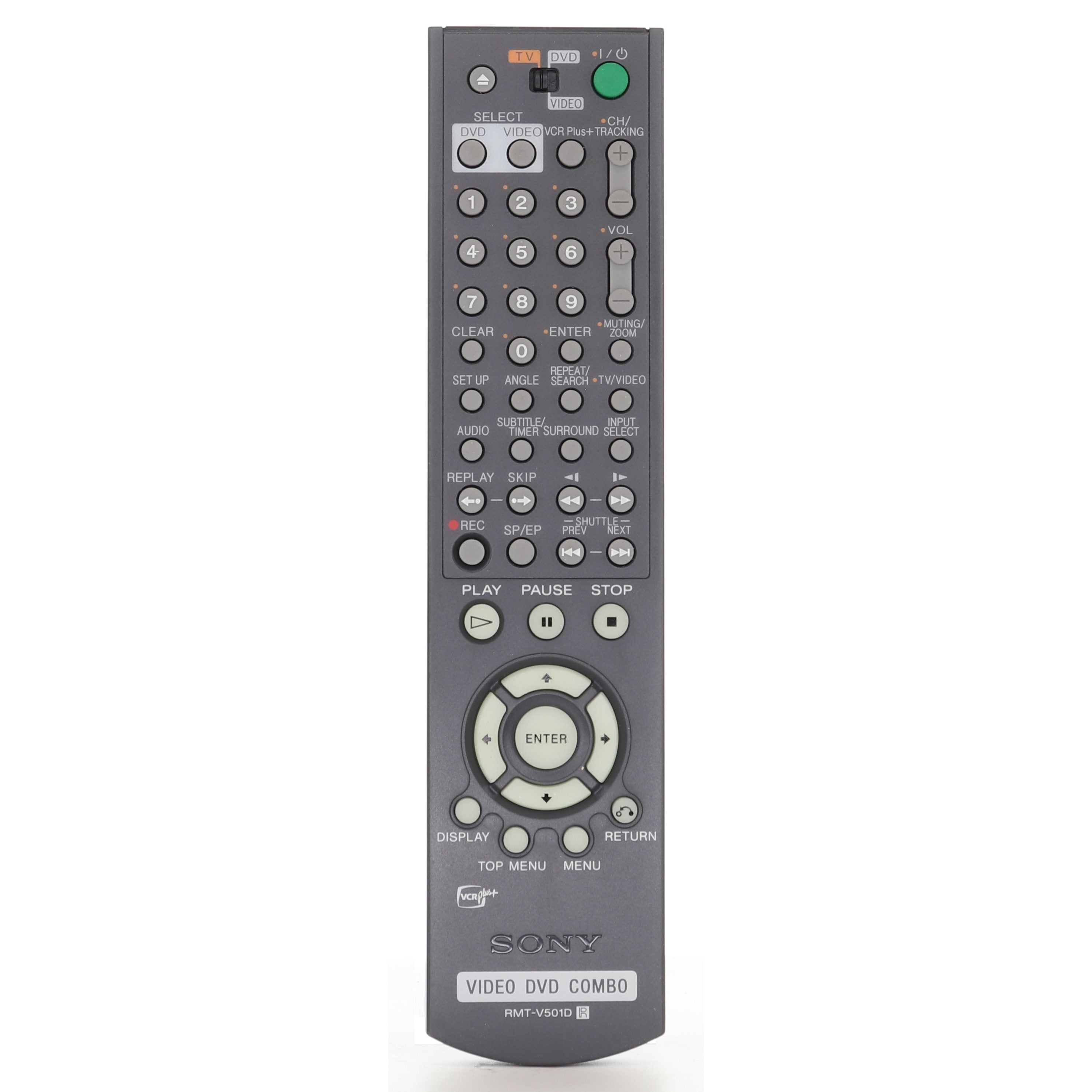 Sony RMTV501D DVD/VCR Remote Control