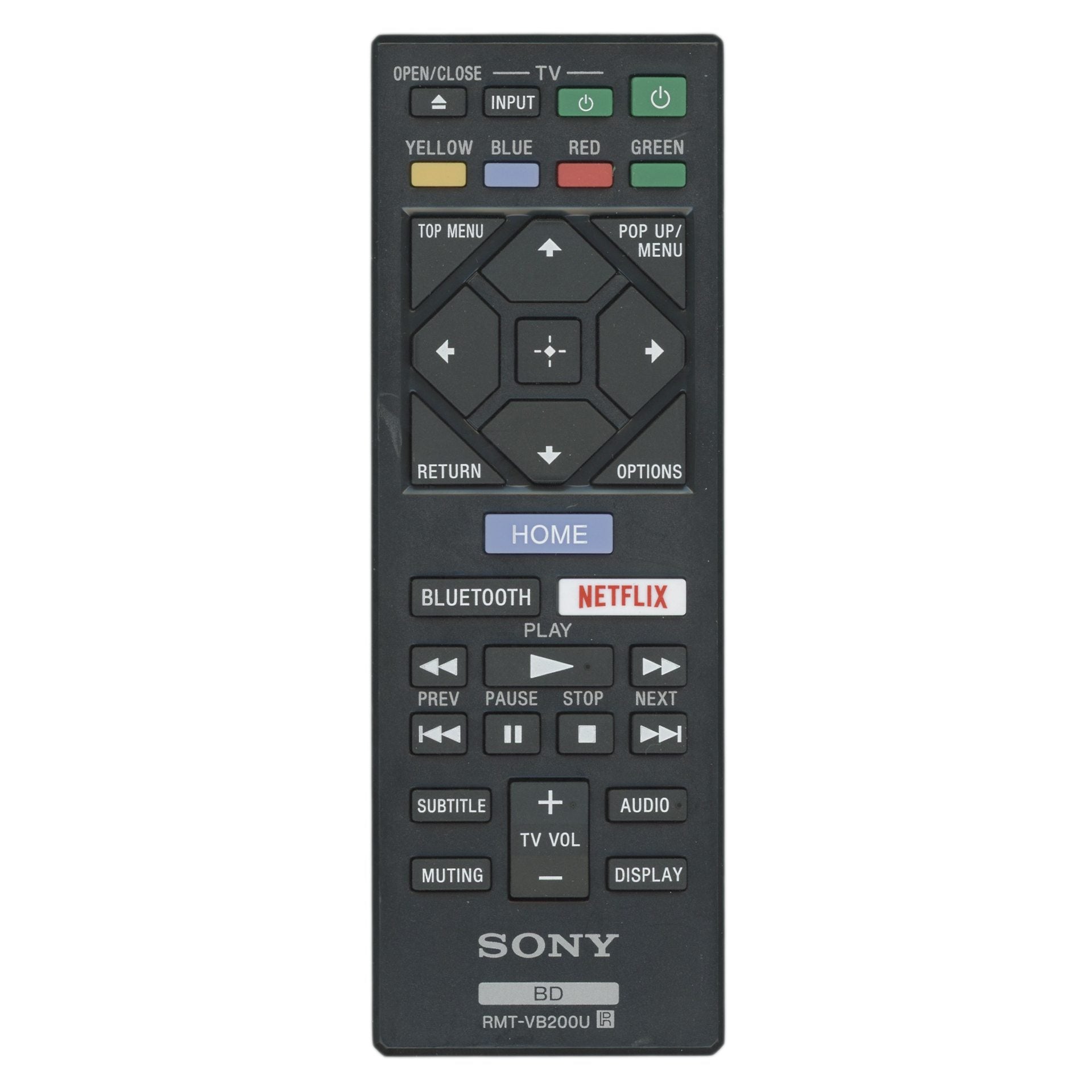 Sony RMTVB200U Blu-ray Remote Control