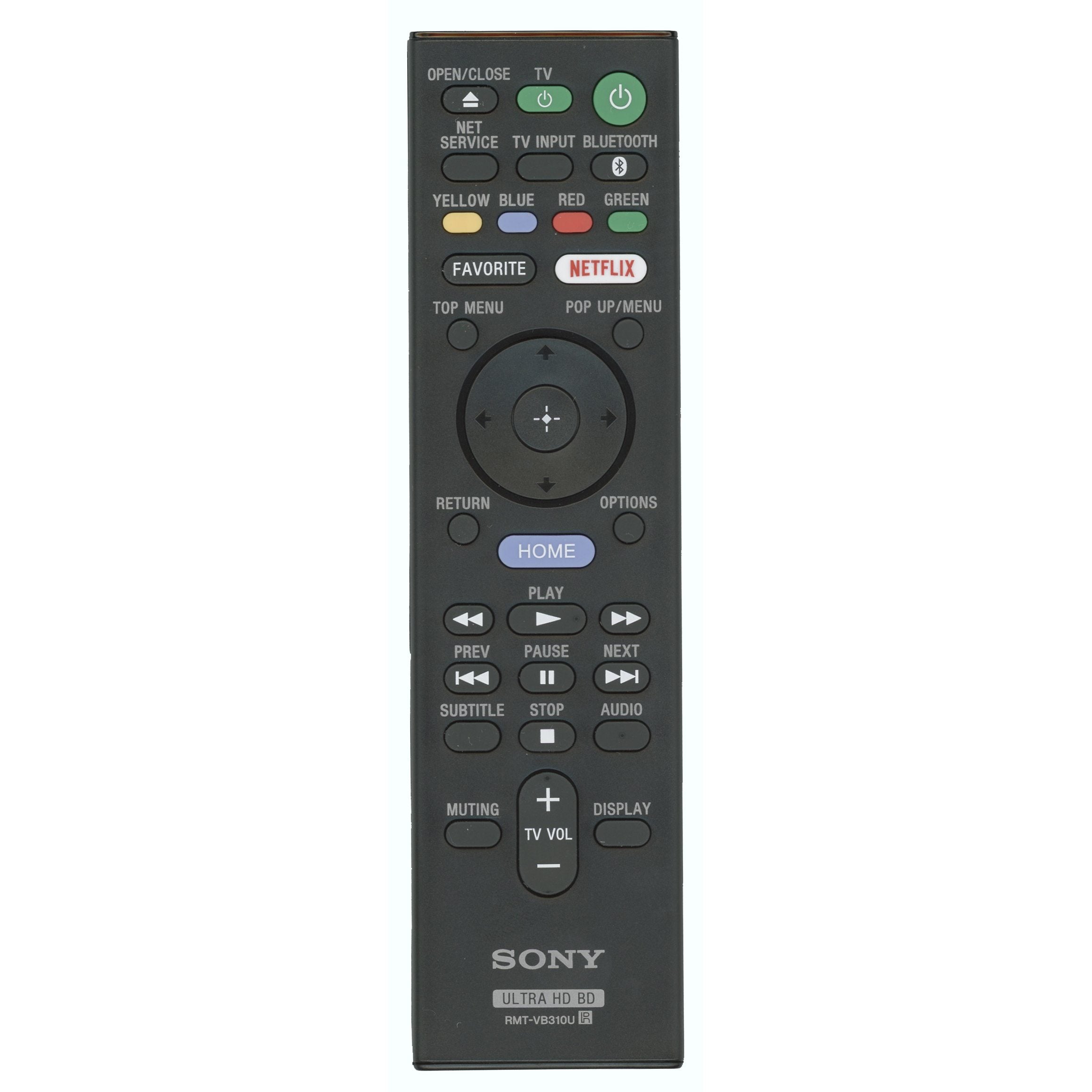 Sony RMTVB310U Ultra HD BD Blu-ray Remote Control - 149328411 1-493-284-11 RMT-VB310U