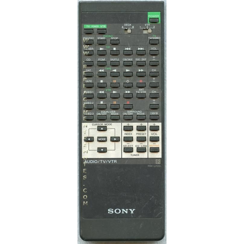 Sony RMU100 Receiver Remote Control