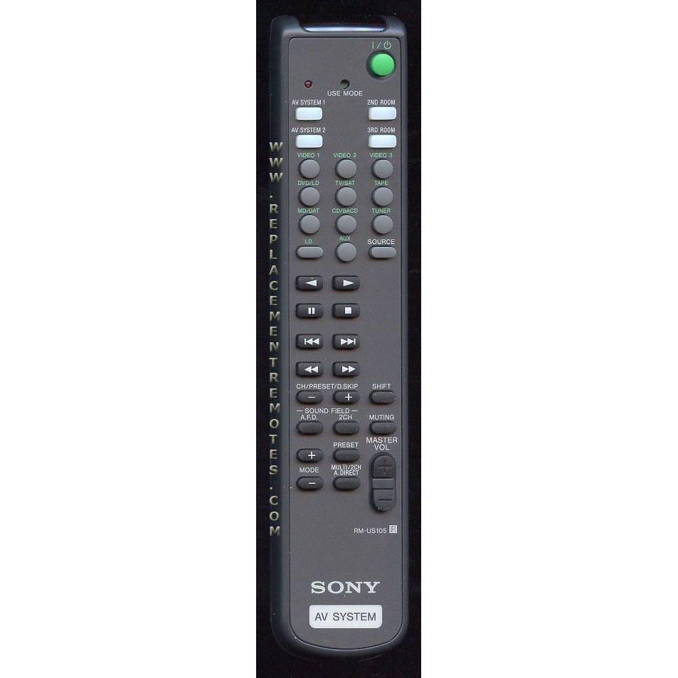 Sony RMUS105 Receiver Remote Control