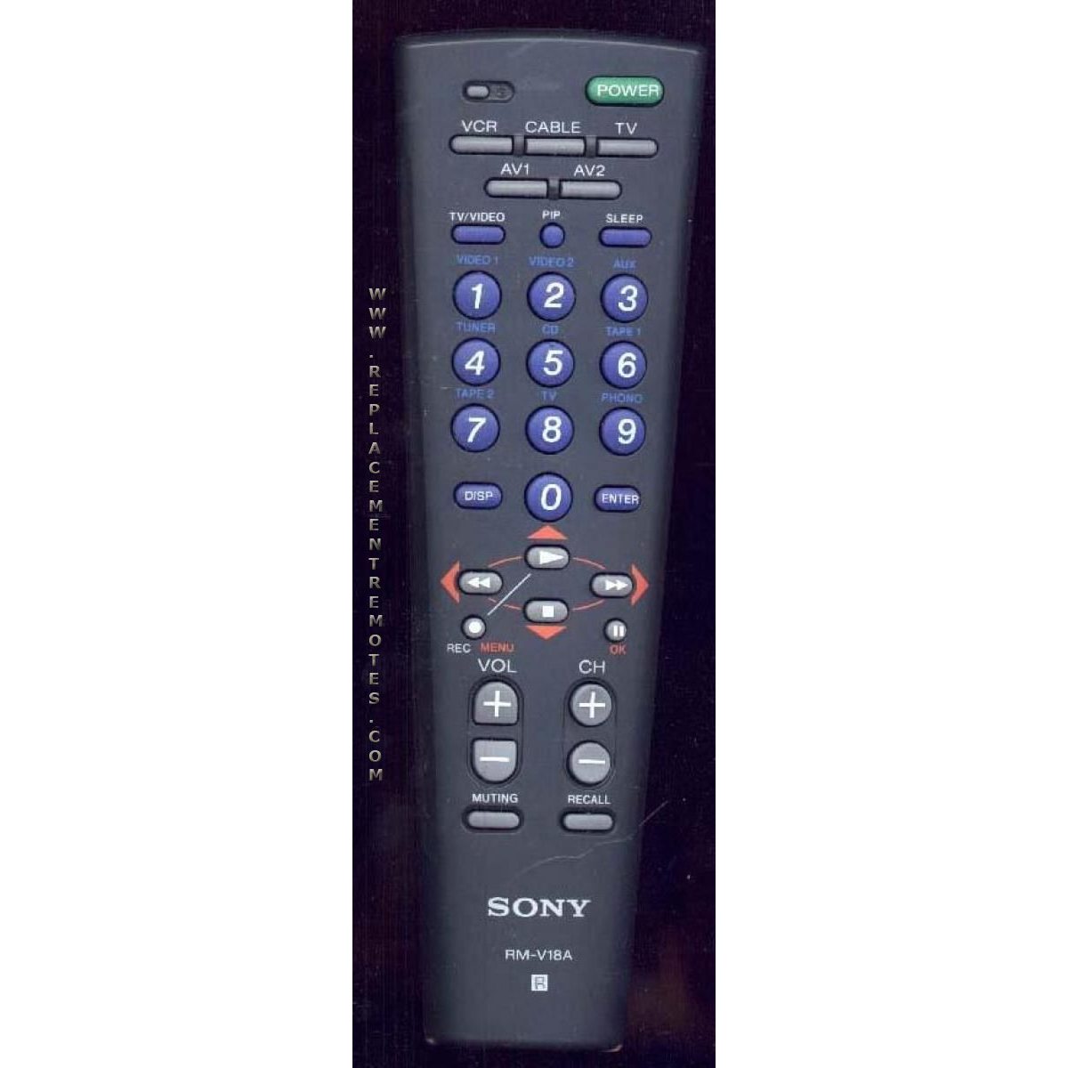 Sony RMV18A 5-Device Universal Remote Control