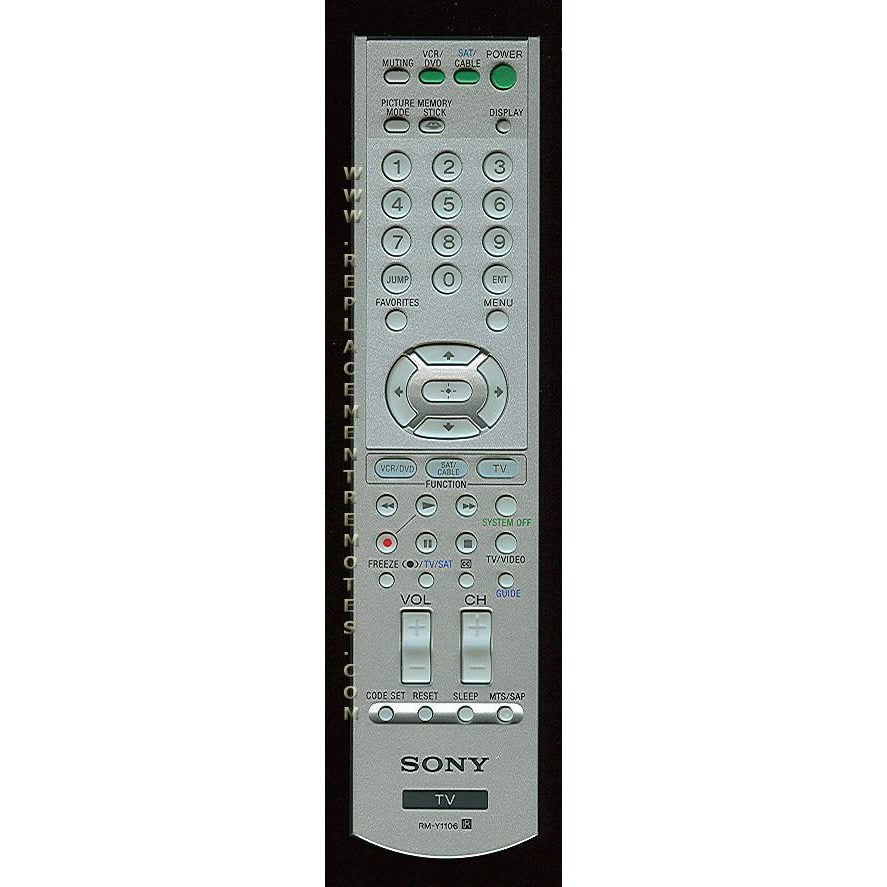 Sony RMY1106 TV Remote Control