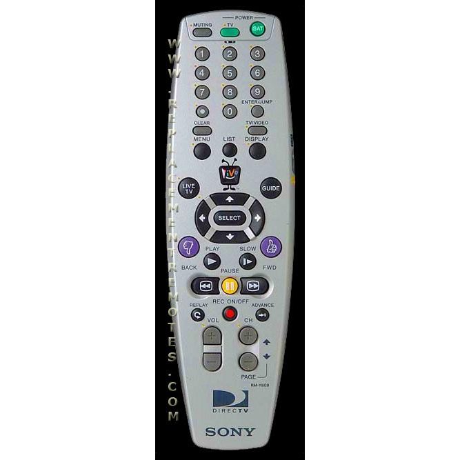 Sony RMY809 TIVO Satellite Remote Control