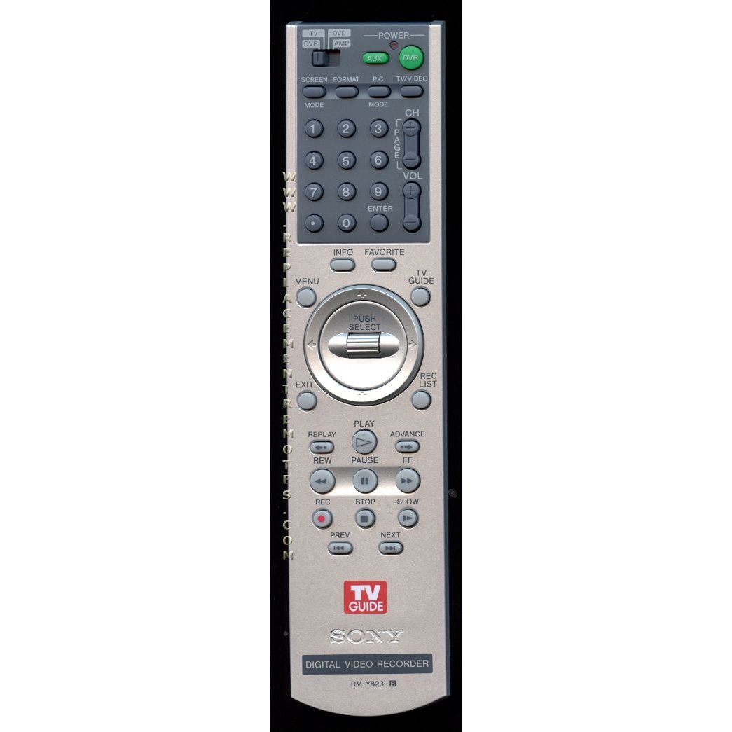 Sony RMY823 DVR Remote Control