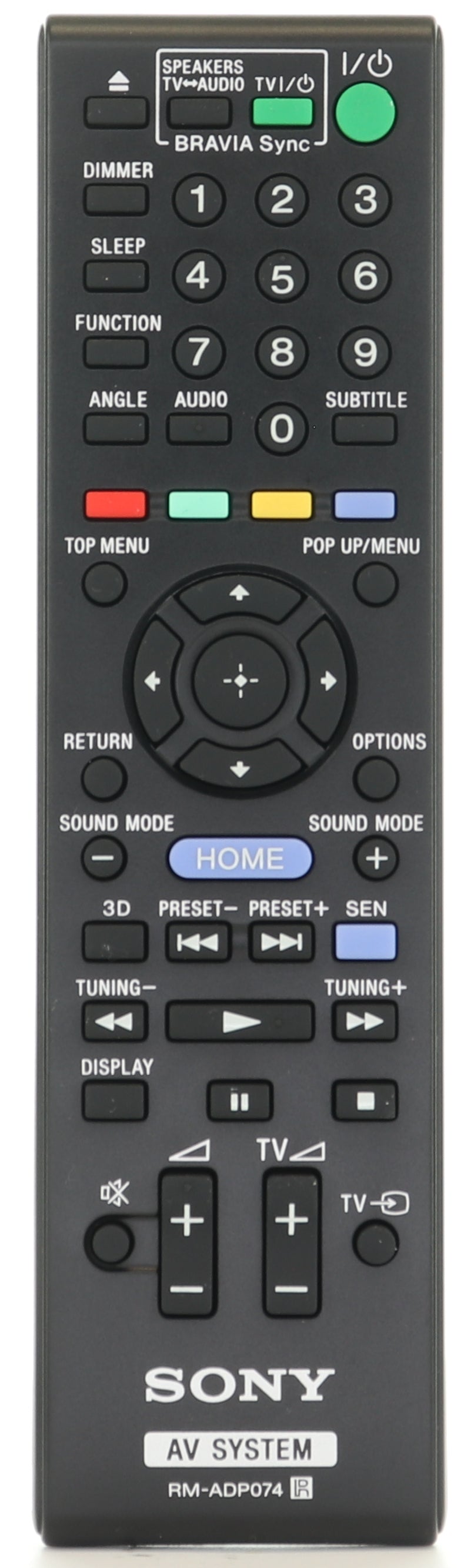 Sony RMADP074 Receiver Remote Control