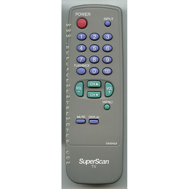 Superscan GA304SA TV Remote Control