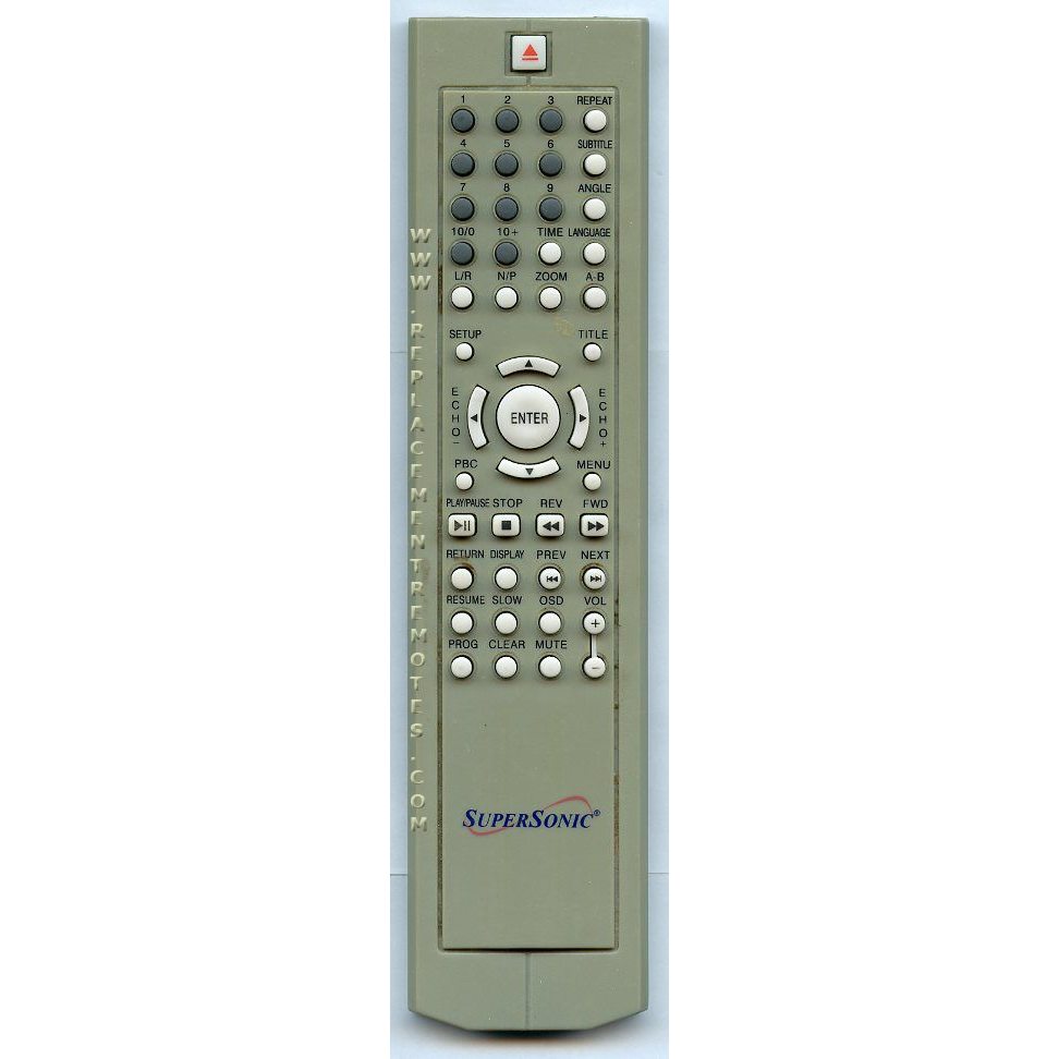 SuperSonic SSC001 DVD Remote Control